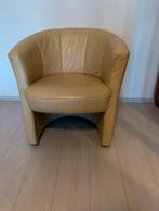 Leren fauteuil, Huis en Inrichting, Fauteuils, Ophalen, Zo goed als nieuw, 75 tot 100 cm, 50 tot 75 cm