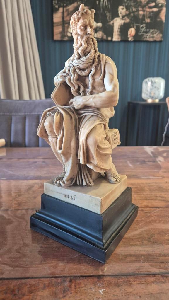 Mozes sculptuur reproductie - Michelangelo, Antiek en Kunst, Kunst | Beelden en Houtsnijwerken, Ophalen of Verzenden