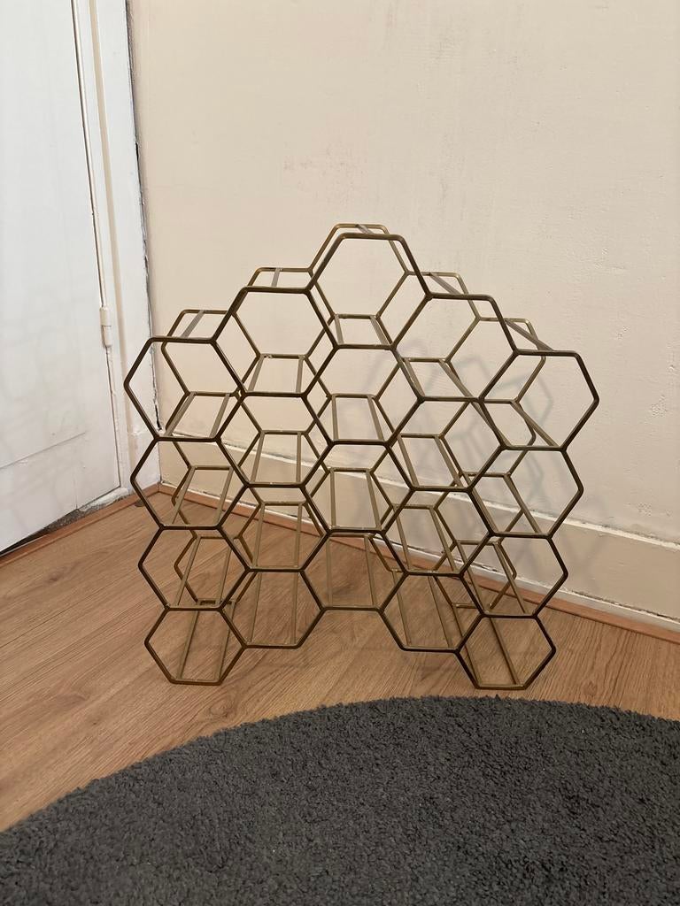 nieuw wijnrek - Antiek brons -20 flessen, 50%afvan koopprijs, Huis en Inrichting, Woonaccessoires | Wijnrekken, Ophalen, 50 tot 75 cm