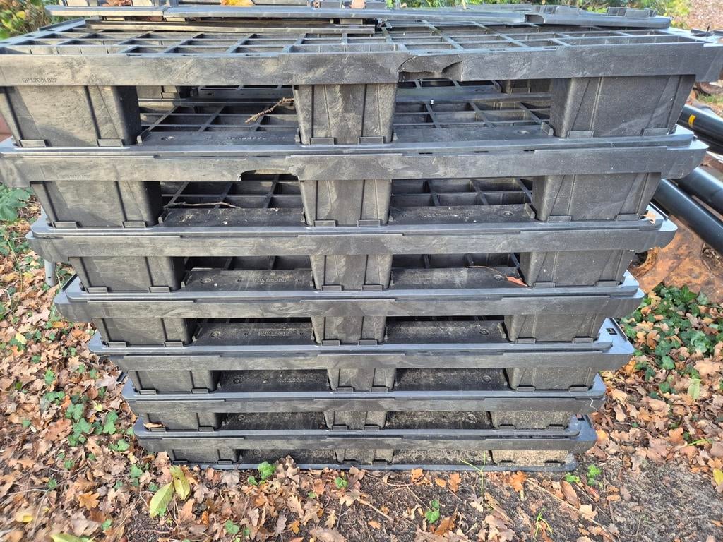 5 Kunststof pallets 120 x 80 cm plastic pallet NIEUW staat, Ophalen