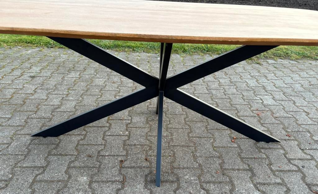 Élégance eetkamertafel 200 cm – Deens ovaal – mangohout, Huis en Inrichting, Tafels | Eettafels, Ophalen, 100 tot 150 cm, Ovaal