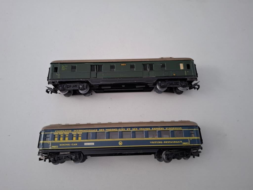 Marklin H0 346/2J 346/4 twee rijtuigen, Hobby en Vrije tijd, Modeltreinen | H0, Wisselstroom, Gebruikt, Wagon, Ophalen of Verzenden