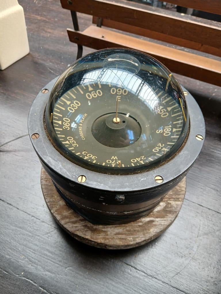 Cassens & Plath kompas - Estafette Harlingen, Watersport en Boten, Navigatiemiddelen en Scheepselektronica, Gebruikt, Gps of Kompas