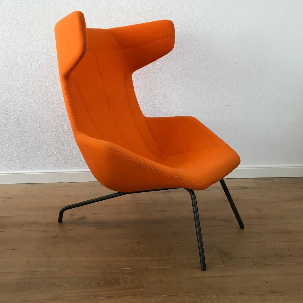 Moroso take a line for a walk fauteuil stoel design oranje, Huis en Inrichting, Gebruikt, 75 tot 100 cm, Ophalen of Verzenden