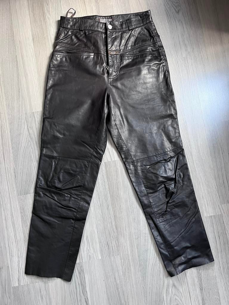 Leren broek closed, Kleding | Dames, Bruin, Ophalen of Verzenden, Zo goed als nieuw, Maat 36 (S)