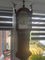 Antieke staande klok met bronzen beelden, Antiek en Kunst, Ophalen of Verzenden