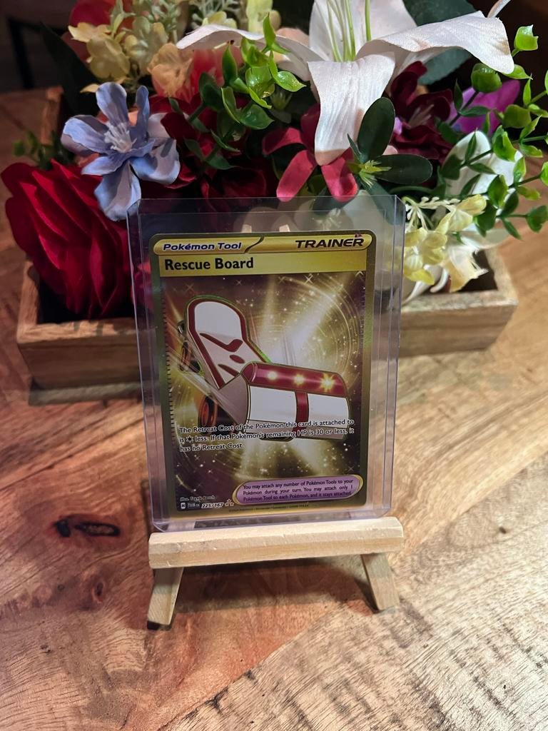 Pokémon TCG: Rescue Board Trainer Kaart (225/167), Ophalen of Verzenden, Zo goed als nieuw, Losse kaart, Foil