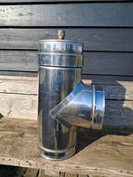 Dinak dubbel wandig T stuk met deksel., Doe-het-zelf en Verbouw, Buizen en Afvoer, Ophalen, Pvc, Minder dan 2 meter, 80 mm of meer