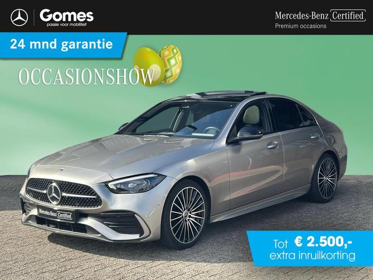 Mercedes-Benz C-klasse 180 AMG | Panoramadak | Night Pakket, Auto's, Mercedes-Benz, Bedrijf, Te koop, C-Klasse, Achteruitrijcamera