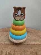 Houten Stapeltoren Paard - Kleurrijk Educatief Speelgoed, Ophalen of Verzenden, Zo goed als nieuw, Overige typen