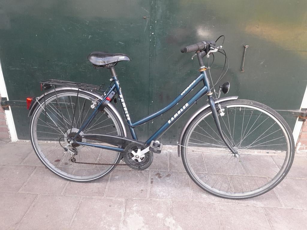 Damesfiets met versn en handremmen, Fietsen en Brommers, Overige merken, Versnellingen, Ophalen of Verzenden, 53 tot 56 cm