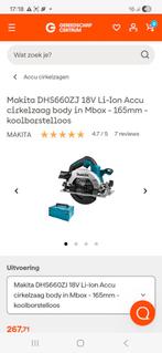Makita DHS660ZJ 18V Li-Ion Accu Cirkelzaag (Body), Doe-het-zelf en Verbouw, Gereedschap | Zaagmachines, Ophalen of Verzenden