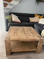 Houten salontafel, Huis en Inrichting, Tafels | Salontafels, Ophalen, 50 tot 100 cm, Vierkant, 50 tot 100 cm