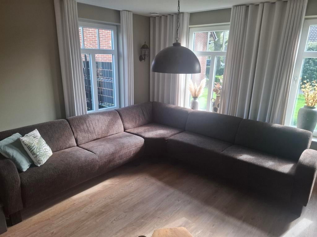 Ruime hoekbank 3.15m x 3.15m, Ophalen of Verzenden, Gebruikt, Stof, Modern, Comfortabel