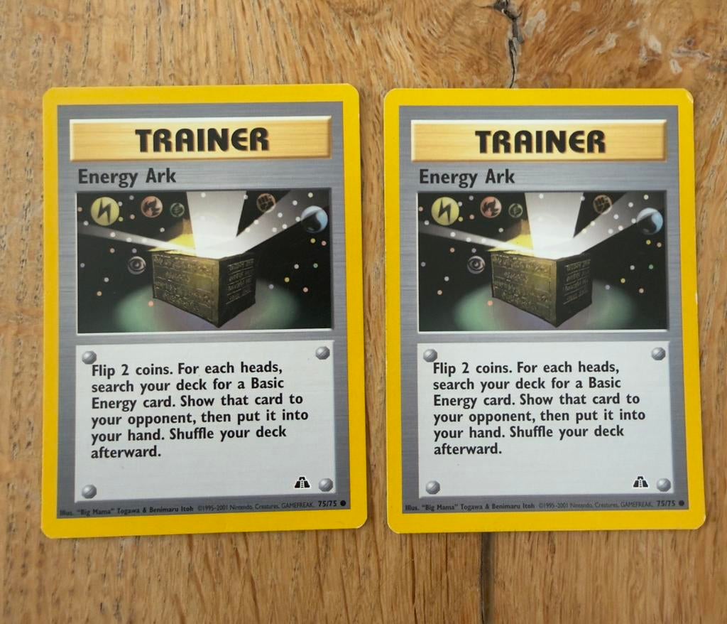 2 x trainer Energy Ark 75/75, Ophalen of Verzenden, Nieuw, Losse kaart