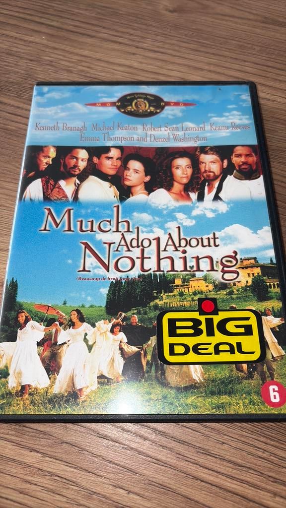 Much Ado About Nothing. Kenneth Branagh en Keanu Reeves., Cd's en Dvd's, Dvd's | Komedie, Zo goed als nieuw, Actiekomedie, Vanaf 16 jaar