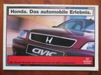 Honda Das automobile Erlebnis (aug. 1997) modeloverzicht, Nieuw, Honda, Ophalen of Verzenden