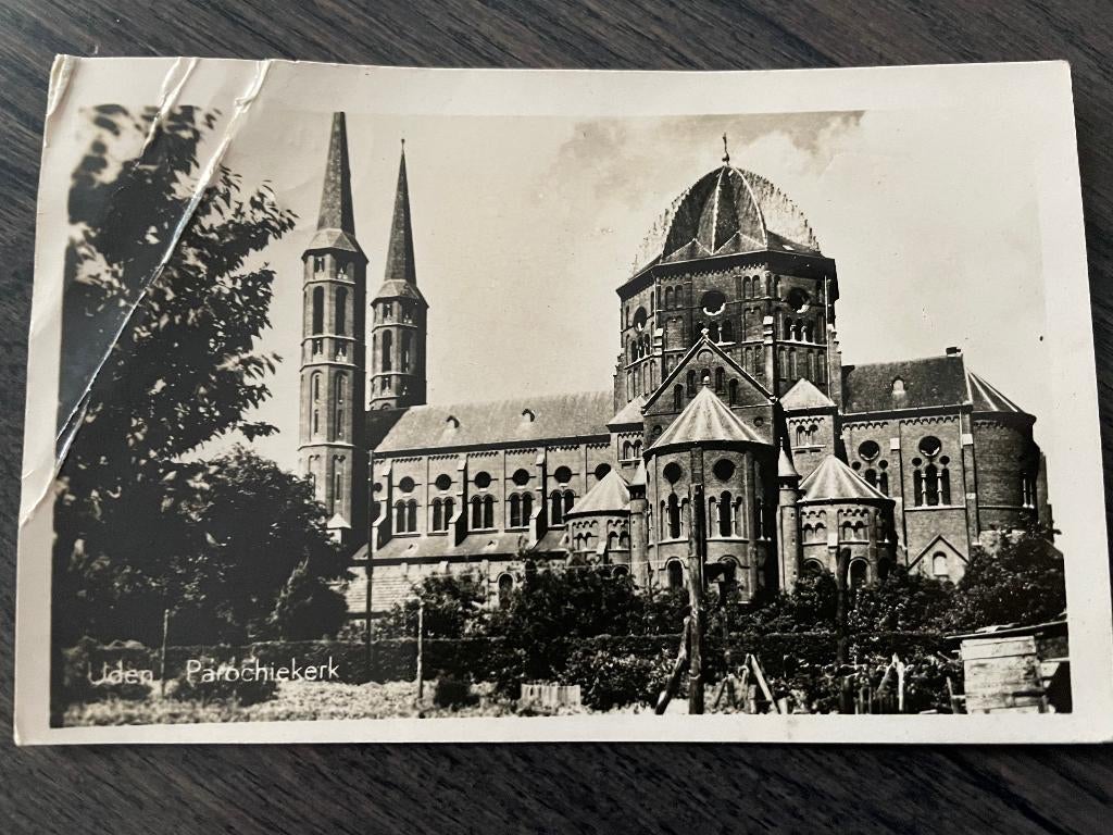 Uden Petruskerk 1954, Ophalen of Verzenden, 1940 tot 1960, Gelopen, Noord-Brabant