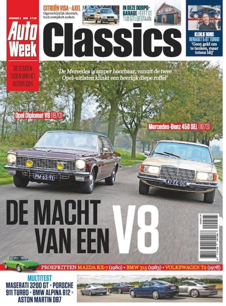 Autoweek Cl 2 2025 : Mercedes 450SEL - Renault 5 GT Turbo, Boeken, Auto's | Folders en Tijdschriften, Gelezen, Algemeen, Ophalen of Verzenden