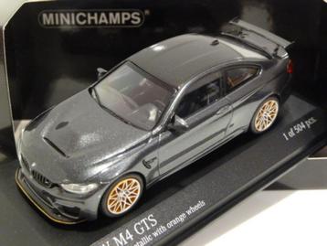 Minichamps BMW M4 GTS 2016 Grijs Metallic 1:43 410025228 beschikbaar voor biedingen