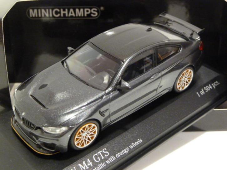 Minichamps BMW M4 GTS 2016 Grijs Metallic 1:43 410025228, Hobby en Vrije tijd, Modelauto's | 1:43, Nieuw, Auto, MiniChamps, Ophalen of Verzenden