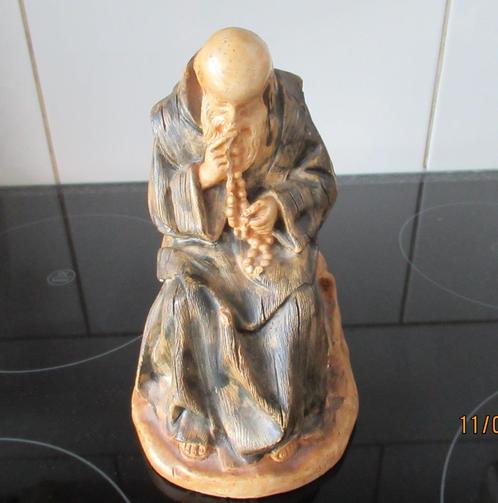 BEELD -MONNIK met ROZENKRANS- GESIGNEERD door ANTHEUNIS, Antiek en Kunst, Kunst | Overige Kunst, Ophalen of Verzenden