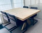 Eettafel steigerhout, Huis en Inrichting, Tafels | Eettafels, Ophalen, 100 tot 150 cm, Zo goed als nieuw, Vijf personen of meer