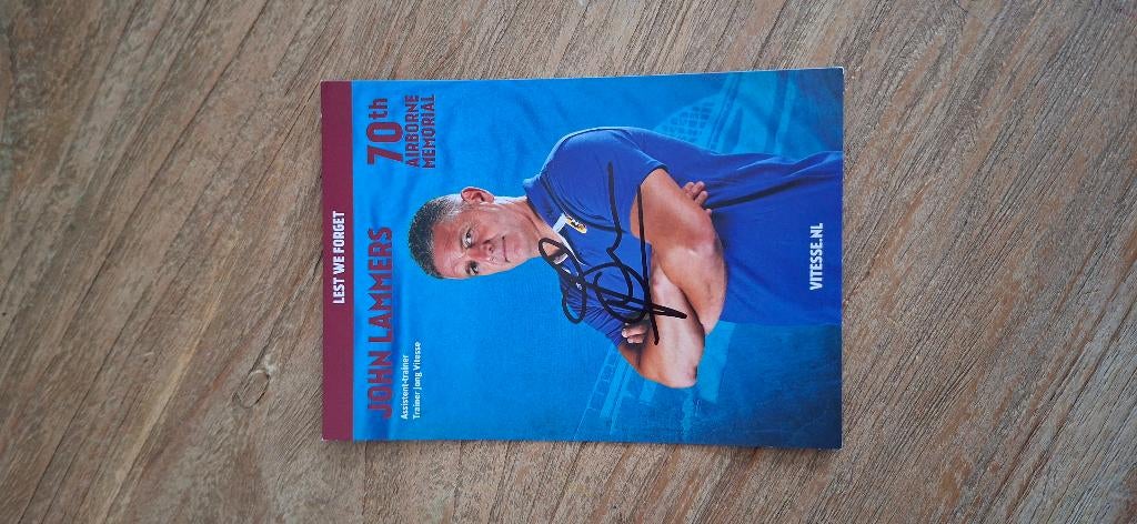 Spelerskaart met handtekening; John Lammers # Vitesse, Verzenden, Nieuw, Vitesse, Spelerskaart