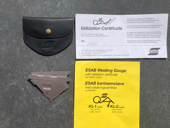 ESAB professionele hoeklasmeter KL-1, Doe-het-zelf en Verbouw, Meetapparatuur, Nieuw, Afstand, Ophalen