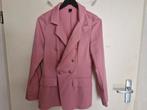 Roze blazer met gouden kopen Maat s (36), Onbekend, Ophalen of Verzenden, Zo goed als nieuw, Roze