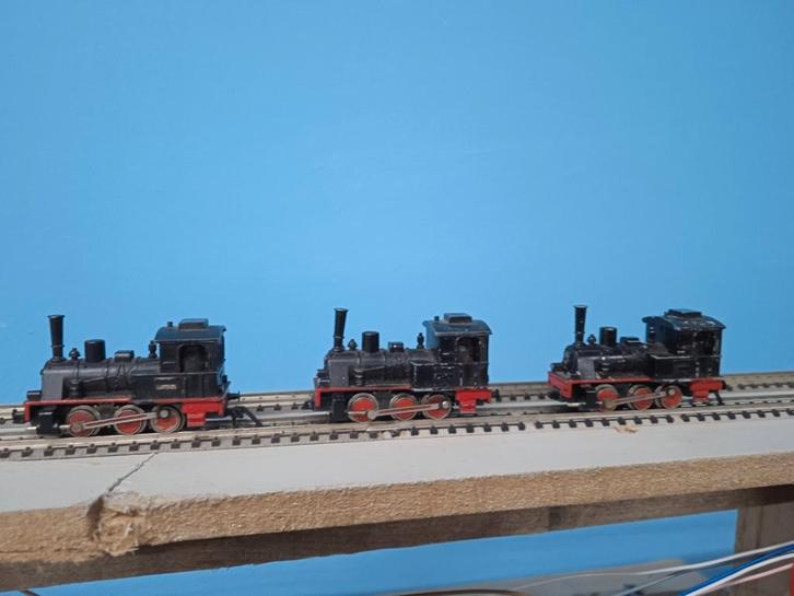 Set van 3 rijdende locs n spoor, Hobby en Vrije tijd, Modeltreinen | N-Spoor, Gebruikt, Locomotief, Gelijkstroom, Overige merken