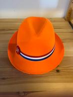 Oranje Hoed met Nederlandse vlag, Ophalen of Verzenden, Zo goed als nieuw, One size fits all, Hoed