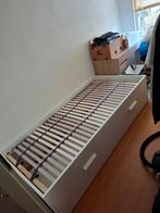 Brimnes bed - IKEA, Ophalen, 90 cm, Eenpersoons, Wit