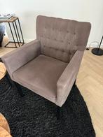 Landelijke gecapitonneerde eetkamerstoelen 4 stuks, Huis en Inrichting, Stoelen, Ophalen, Hout, Bruin, Vier