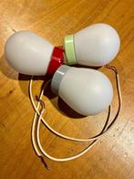 Vintage hanglampjes jaren '50, Huis en Inrichting, Lampen | Hanglampen, Ophalen of Verzenden, Gebruikt, Glas, Minder dan 50 cm