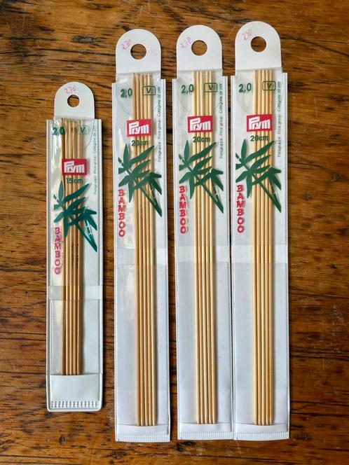 Bamboe breinaalden Prym dikte 2, Hobby en Vrije tijd, Breien en Haken, Nieuw, Breien, Naald, Ophalen of Verzenden
