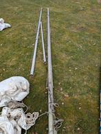 2x Zeilboot mast met zeilen ( aluminium), Ophalen, Zo goed als nieuw, Minder dan 15 m²