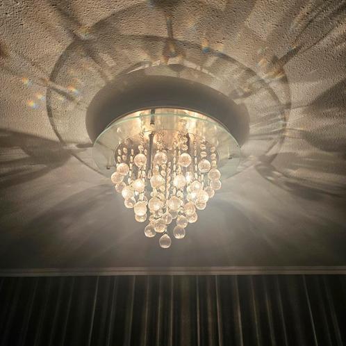 Kristallen plafondlamp – stijlvolle eyecatcher!, Huis en Inrichting, Lampen | Plafondlampen, Zo goed als nieuw, Ophalen