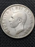 Oude zilveren 25 cent munt uit 1950 Canada, Ophalen of Verzenden, Noord-Amerika, Losse munt, Zilver