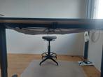 IKEA BEKANT Bureauzit/standaard, 160x80 cm, zwart gebeitst e, Huis en Inrichting, Bureaus, Ophalen, Zo goed als nieuw
