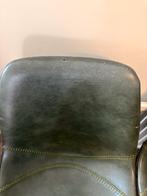 6 groene lederen eetkamerstoelen - gebruikt, Ophalen, Gebruikt, Overige kleuren, Leer