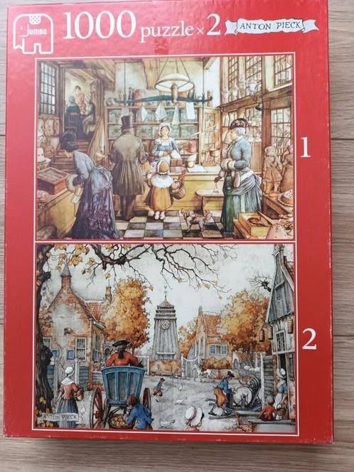 Anton Pieck puzzel 2 x 1000st, + The Scottisch Map + Clement, Hobby en Vrije tijd, Denksport en Puzzels, Zo goed als nieuw, Ophalen of Verzenden