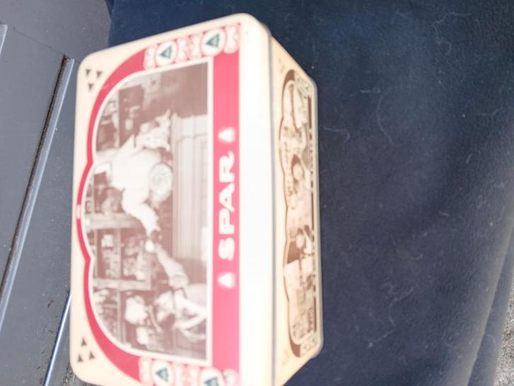 Vintage Spar Blikken Doos, Antiek en Kunst, Antiek | Overige Antiek, Ophalen of Verzenden