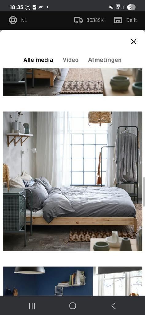 utaker stapelbaar bed ikea, Huis en Inrichting, Slaapkamer | Bedden, Gebruikt, Tweepersoons, 140 cm, Hout, Wit, Ophalen