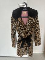 Panter Print Bontjas, Kleding | Dames, Jassen | Winter, Ophalen, H&M, Bruin, Zo goed als nieuw