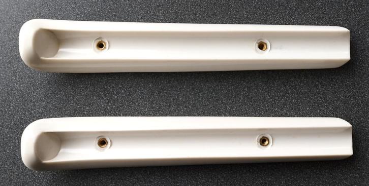 Gispen (bureau-)stoel armleggers (stel) Wit Bakeliet, Huis en Inrichting, Stoelen, Nieuw, Twee, Metaal, Overige materialen, Wit