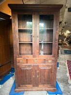 Vintrinekast / boekenkast, Huis en Inrichting, Kasten | Vitrinekasten, Ophalen, Gebruikt, 50 tot 100 cm, 150 tot 200 cm