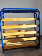 logeerbed latenbodem inklapbaar, Ophalen, Gebruikt, 90 cm, Eenpersoons
