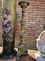 Antiek brocante vintage zware kandelaar, Ophalen