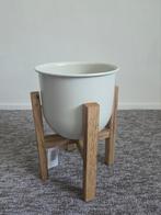 Nieuwe Bloempot met Houten Frame, Tuin, Minder dan 30 cm, Minder dan 60 cm, Rond